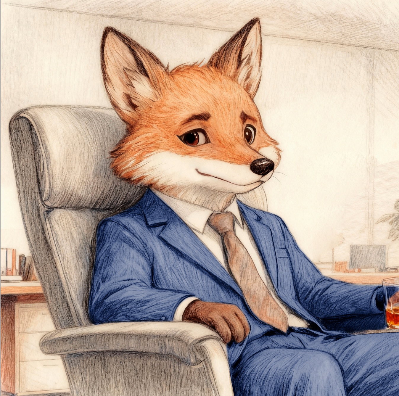 Guillermo the Fox - Handcrafted Home Decor